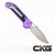 MICROTECH LUDT GEN III APOCALYPTIC PART SERRATE PURPLE HANDLE 1135-11APPU