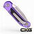 MICROTECH LUDT GEN III APOCALYPTIC PART SERRATE PURPLE HANDLE 1135-11APPU