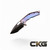 Heretic Knives Medusa Manual TE Serrated Blurple H009-6B-TIBLURP.