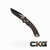 Microtech Amphibian SE Black Apocalyptic Fluted Distressed Black 137RL-1FLDBK Cajun Knife And Gear