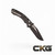 Microtech Amphibian SE Black Apocalyptic Fluted Distressed Black 137RL-1FLDBK Cajun Knife And Gear
