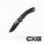 Microtech Amphibian SE Black Apocalyptic Fluted Distressed Black 137RL-1FLDBK.