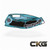 Heretic Knives Medusa Auto Recurve Cel Shade Turquoise H012-CS-TQ Cajun Knife And Gear