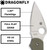 Spyderco Dragonfly Knife Foliage Green G-10 Plain Edge C28GPFG Cajun Knife And Gear