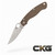 Spyderco Military 2 Brown Canvas Micarta CPM CRU-WEAR C36MPCW2.
