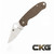 Spyderco Para 3 Brown Canvas Micarta CPM CRU-WEAR C223MPCW.