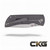 McNees Knives Mac 2 3.5- Blackout Tiger Bomber w/ Green Hardware