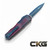 MICROTECH KNIVES CYPHER II DOUBLE EDGE SIGNATURE SERIES RED X-51 STANDARD 1242-1RDX51S