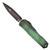 MICROTECH KNIVES CYPHER II DOUBLE EDGE SIGNATURE SERIES GREEN X-51 STANDARD 1242-1GRX51S