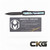 Heretic Knives Nyx Double Edge Baker Forge Carbon Fiber & Abalone Inlay SN# 20 OF 30