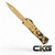 Microtech Knives Hera II Mini D/E St. Patricks Day Gold 1702M-1SPDGDS Cajun Knife And Gear