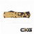 Microtech Knives Hera II Mini D/E St. Patricks Day Gold 1702M-1SPDGDS Cajun Knife And Gear