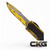 Heretic Knives Colossus CEL Shade Yellow Carbon Fiber Inlay