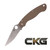Spyderco Military 2 Brown G-10 Cpm 15v Sprint Run â€” Plainedge C36GPBN15V2 Cajun Knife And Gear