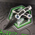 Heretic Knives Wraith V4 Auto Bowie Battleworn Black With Blizzard Chassis H002-8A-BLZ Cajun Knife And Gear