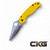 Spyderco Para 3 Salt Lightweight Yellow SpyderEdge MagnaCut Blade C223SYL Cajun Knife And Gear