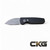 Protech Runt 5  Black  Magnacut Wharncliffe Stonewashed