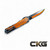 Heretic Knives Manticore X CEL Shade Orange Recurve H033F-CS-OG Cajun Knife And Gear