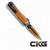 Heretic Knives Manticore X CEL Shade Orange Double Edge H032F-CS-OG Cajun Knife And Gear