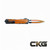 Heretic Knives Manticore X CEL Shade Orange Double Edge H032F-CS-OG Cajun Knife And Gear