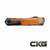 Heretic Knives Manticore X CEL Shade Orange Double Edge H032F-CS-OG Cajun Knife And Gear