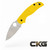 SPYDERCO SAGE 5 SALT YELLOW LIGHTWEIGHT CPM MAGNACUT PLAINEDGE C123PYL
