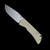 MCNEES KNIVES MAC 2 3.5" DROP POINT SWERVE GREEN / BRONZE STONEWASHED HARDWARE SIMS1T0265