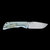 McNees Knives 3.5" Drop Point Swerve Green Blue