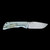 McNees Knives Mac 2 3.5" Drop Point Swerve Green Blue SIMS1T2243