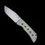 Mcnees Knives 3.5" Drop Point Speed Hole Green Bronze