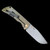 Mcnees Knives Mac 2 3.5" Drop Point Swerve Black And Gold MCN-PM-MAC-2-3.5-G2-F-blk-gld