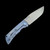 McNees Knives Mac 2 3.5" Drop Point Swerve Blue SIMS1T2228