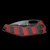 Heretic Knives Medusa Auto Recurve DLC Standard Red G10 Chassis H012-6A-G10/RD