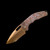 Heretic Knives Medusa Auto Recurve Bronze Blood Red Carbon