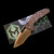Heretic Knives Medusa Auto Recurve Bronze Blood Red Carbon H012-7A-RD/CC