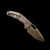 Heretic Knives Medusa Auto Recurve Bronze Blood Red Carbon H012-7A-RD/CC