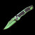 Heretic Knives Wraith Auto Bowie Cel Shade Toxic Green H002-CS-TX