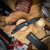 PROTECH KNIVES CAMBRIA FLIPPER TECHNOCARBO BLUE INLAY DLC BLADE
