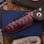 Microtech Knives LUDT – Tanto Edge Marfione Select Blued Baker Forge Coppermai Damascus Carbon Fiber Bronzed Hard Cut Hardware & Purple Titanium Accent 1136-16MS3