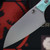 MICROTECH KNIVES 4.2" SANTOKU KNIFE STONEWASH STANDARD CARIBBEAN G-10 3300-10CA