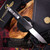MICROTECH EXECUTIVE SCARAB II GEN III – TANTO EDGE CRACKED ICE FINISH CHISEL GRIND HEFTED BLACK ANODIZED ALLOY HARD CUT STAINLESS 1177-CICGHFHCSS-MCK