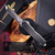 MICROTECH EXECUTIVE SCARAB II GEN III – TANTO EDGE CRACKED ICE FINISH CHISEL GRIND HEFTED BLACK ANODIZED ALLOY HARD CUT STAINLESS 1177-CICGHFHCSS-MCK