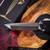 MICROTECH EXECUTIVE SCARAB II GEN III – TANTO EDGE CRACKED ICE FINISH CHISEL GRIND HEFTED BLACK ANODIZED ALLOY HARD CUT STAINLESS 1177-CICGHFHCSS-MCK