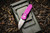 ProTech RUNT 5 Smooth purple handle, machine satin MAGNACUT wharncliffe blade, pearl button, satin hardware, polished clip. R5300-LTD Purple