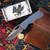 MCNEES KNIVES 3.75 DIXON FRAG BLU-A SATIN BLUE HARDWARE SATIN STONEWASH BLADE SIMS1T2356