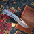 MCNEES KNIVES 3.75 DIXON SHOCKWAVE BLU-A SATIN HARDWARE SATIN STONEWASH BLADE SIMS1T2426