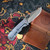 MCNEES KNIVES 3.75 DIXON SHOCKWAVE BLU-A SATIN HARDWARE SATIN STONEWASH BLADE SIMS1T2426