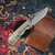 MCNEES KNIVES 3.75 DIXON SHOCKWAVE GRN/BRZ-A SATIN HARDWARE SATIN STONEWASH BLADE SIMS1T2427