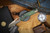 Microtech MSI RAM-LOK Partial Serrated Marfione Select Bronzed Antique Green Slab Side Titanium Bronzed Double Vapor Blast Stainless 210-14MS1
