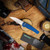 ProTech Malibu Flipper - Blue Handle, Magnacut Stonewash Blade 5301-Blue
